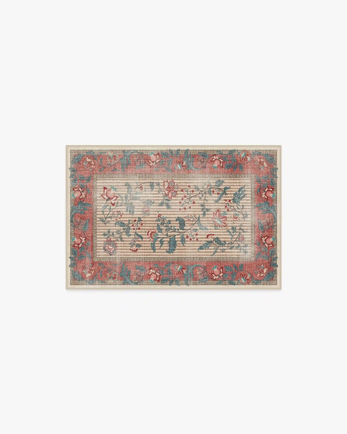 Lilou Currant & Teal Green Rug
