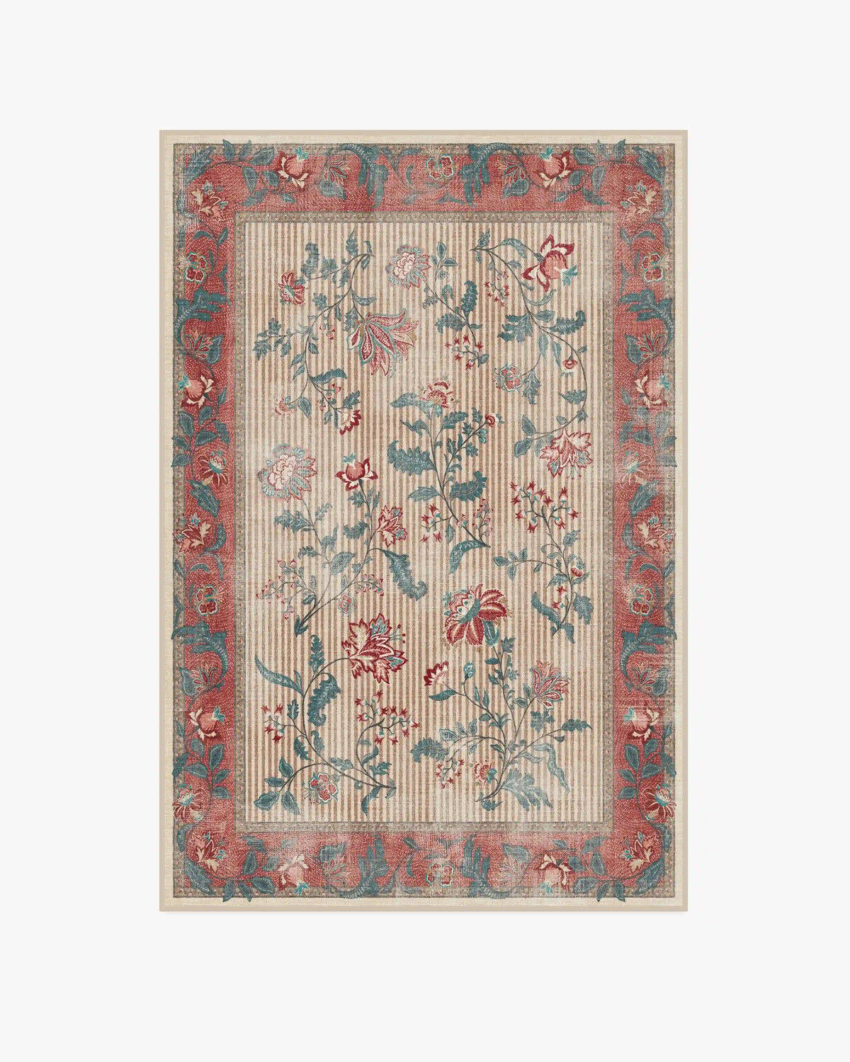 Lilou Currant & Teal Green Rug