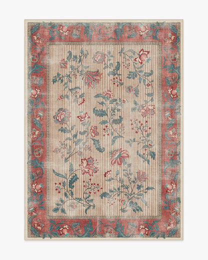 Lilou Currant & Teal Green Rug