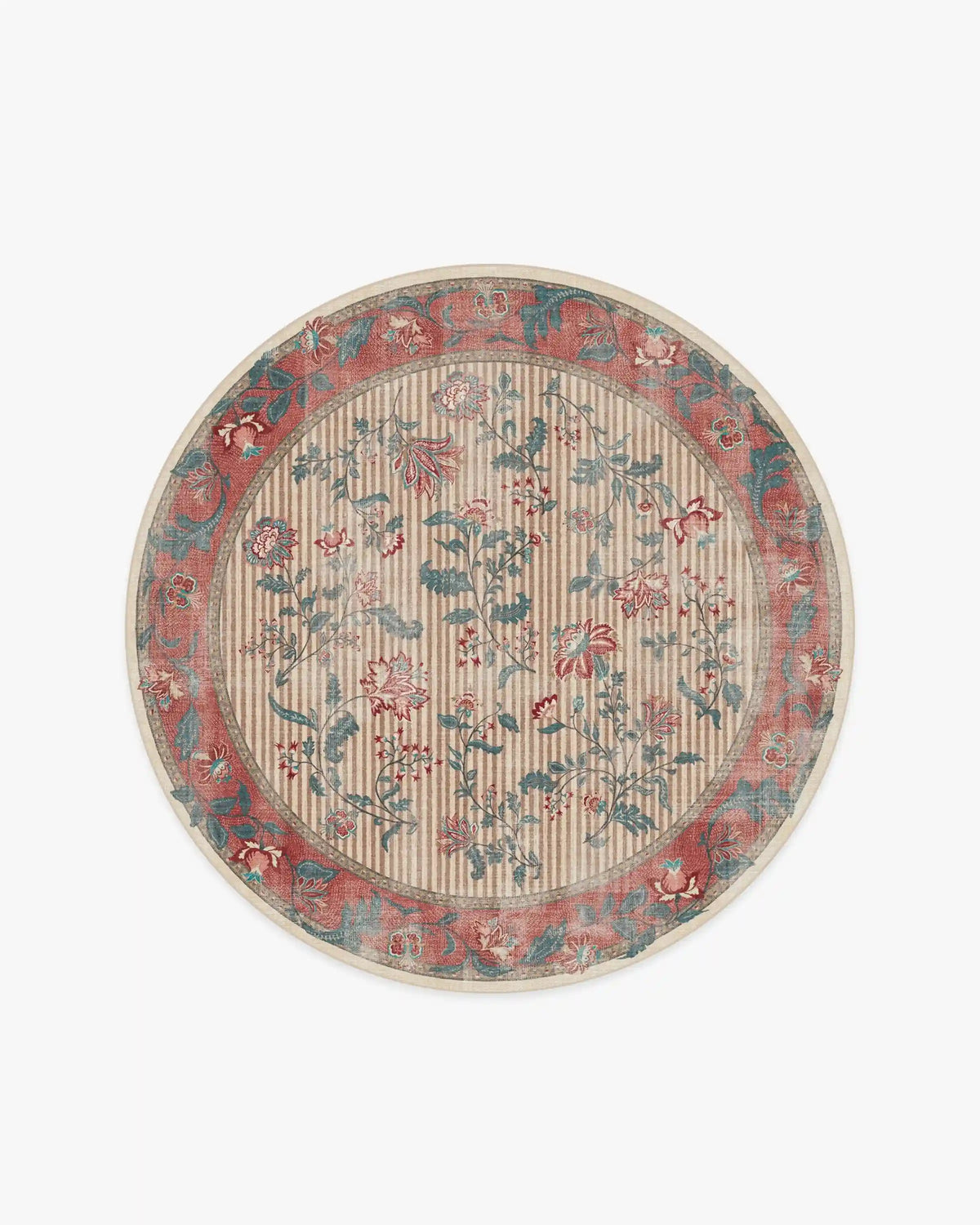 Lilou Currant & Teal Green Rug