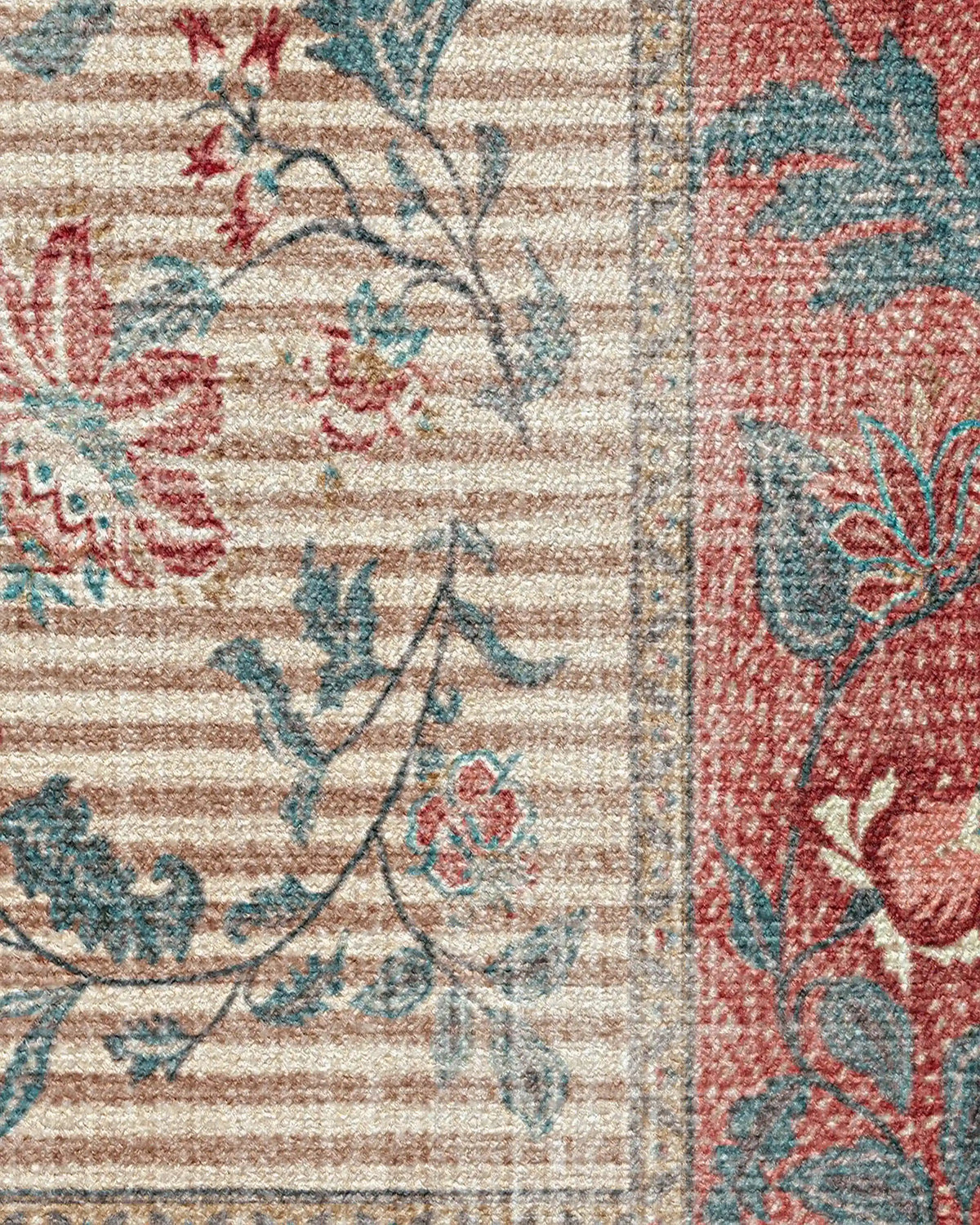 Lilou Currant & Teal Green Rug