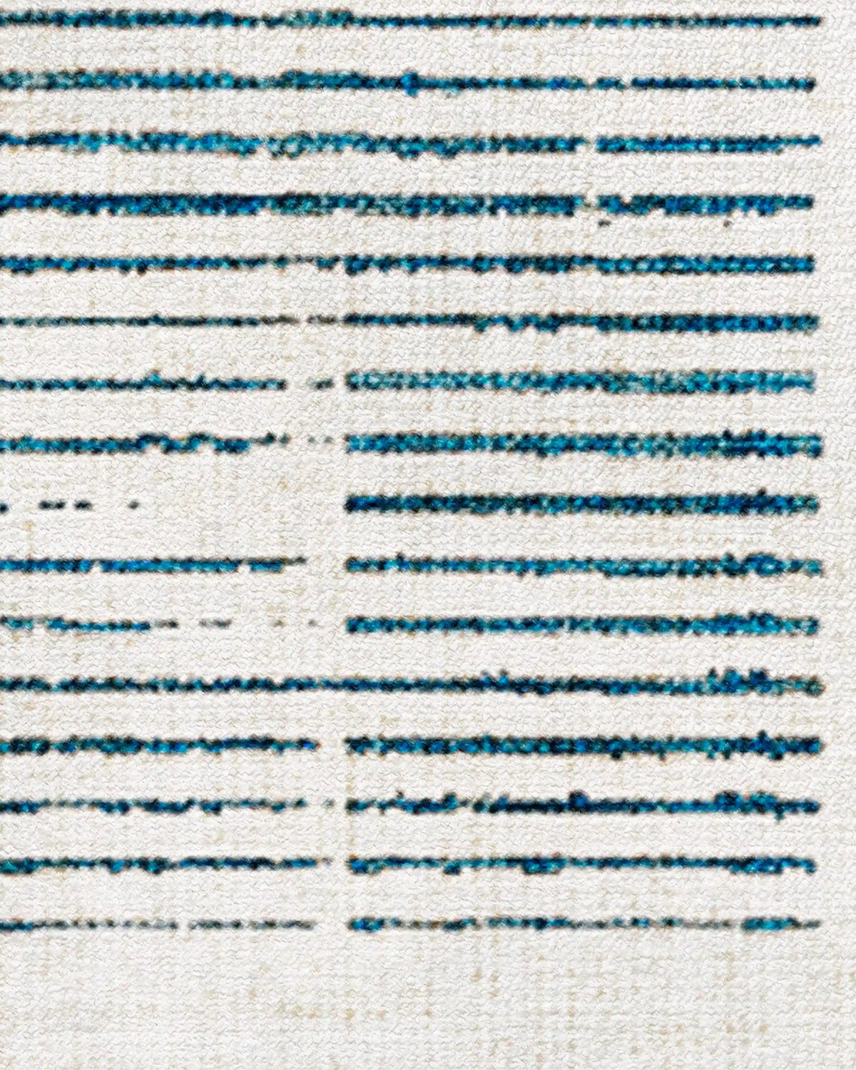 Linear Oasis Ivory & Blue Rug