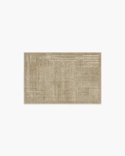 Linear Oasis Warm Taupe Rug