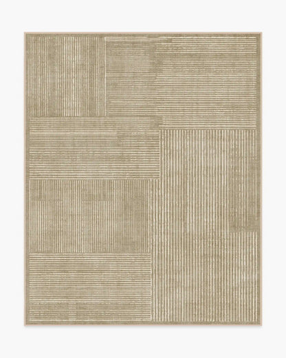 Linear Oasis Warm Taupe Rug