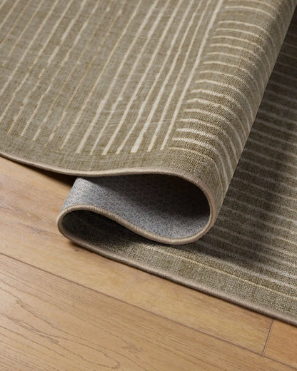 Linear Oasis Warm Taupe Rug