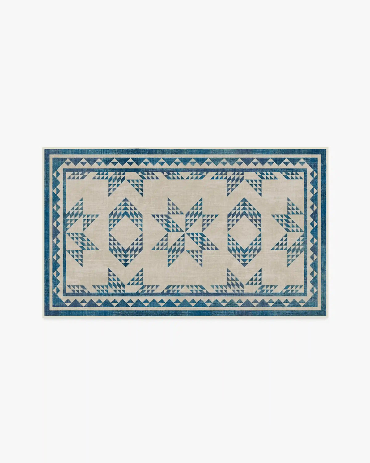 Louisa Cream & Blue Rug