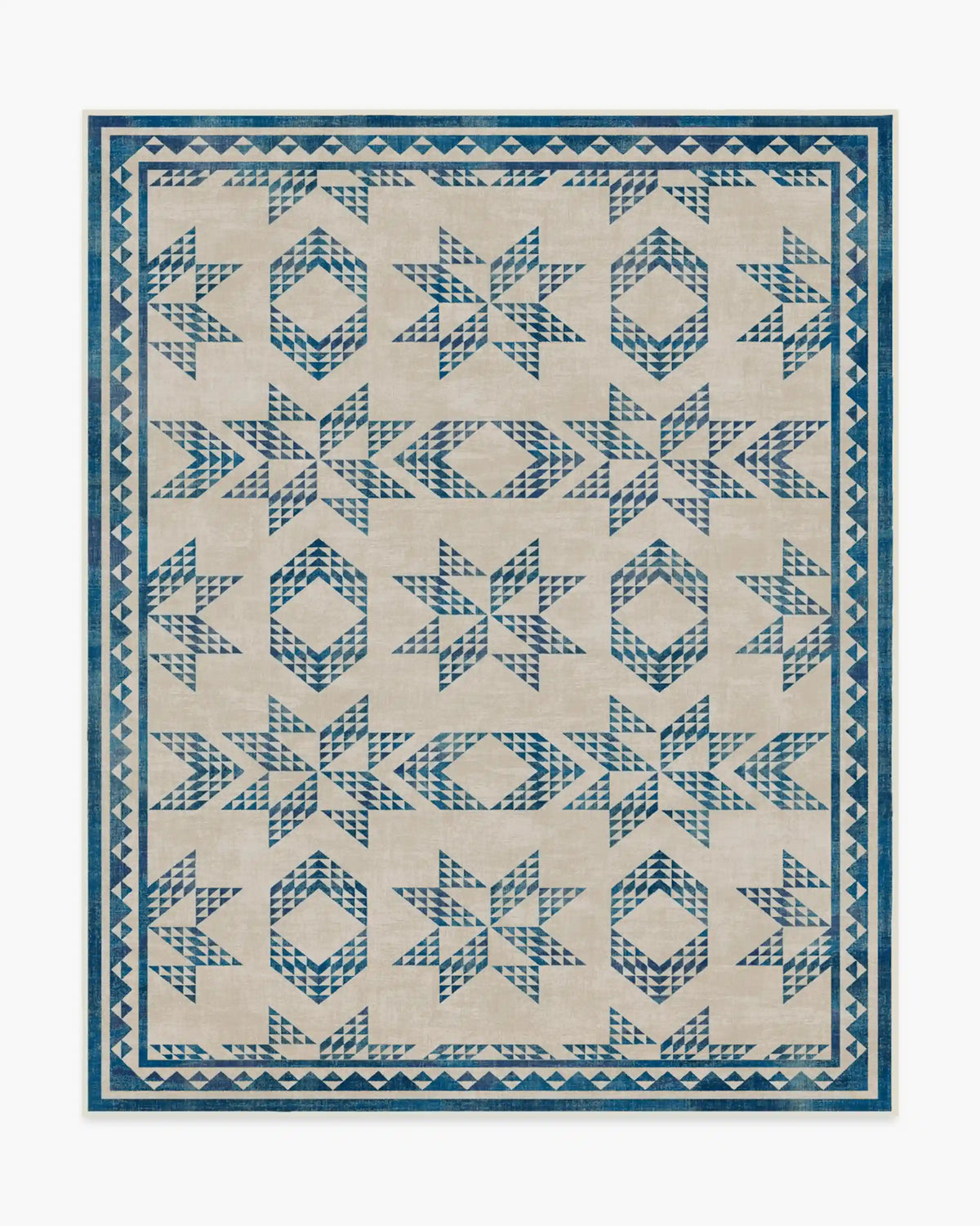 Louisa Cream & Blue Rug