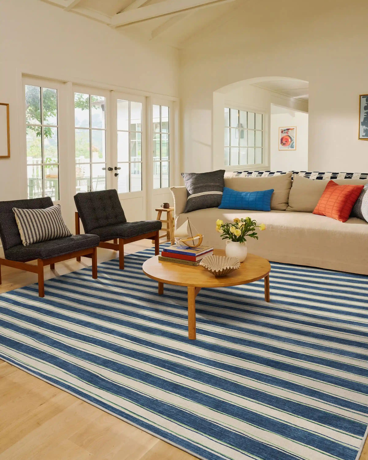 Marin Slate Blue & Neutral Rug
