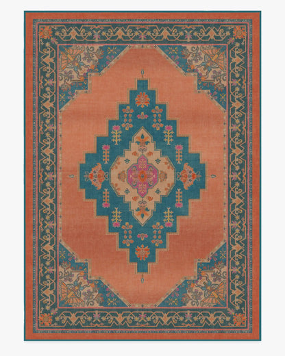 Sunset Bazaar Tropic Coral Rug by Matthew Williamson