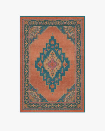 Sunset Bazaar Tropic Coral Rug by Matthew Williamson