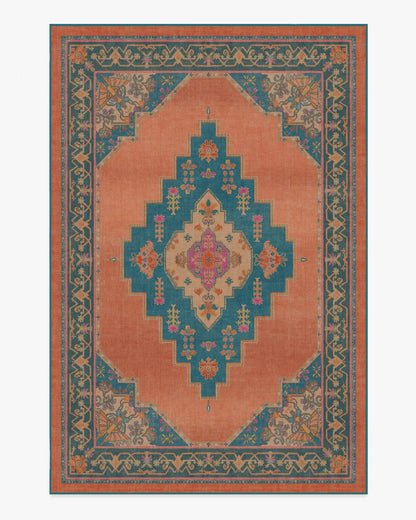 Sunset Bazaar Tropic Coral Rug by Matthew Williamson
