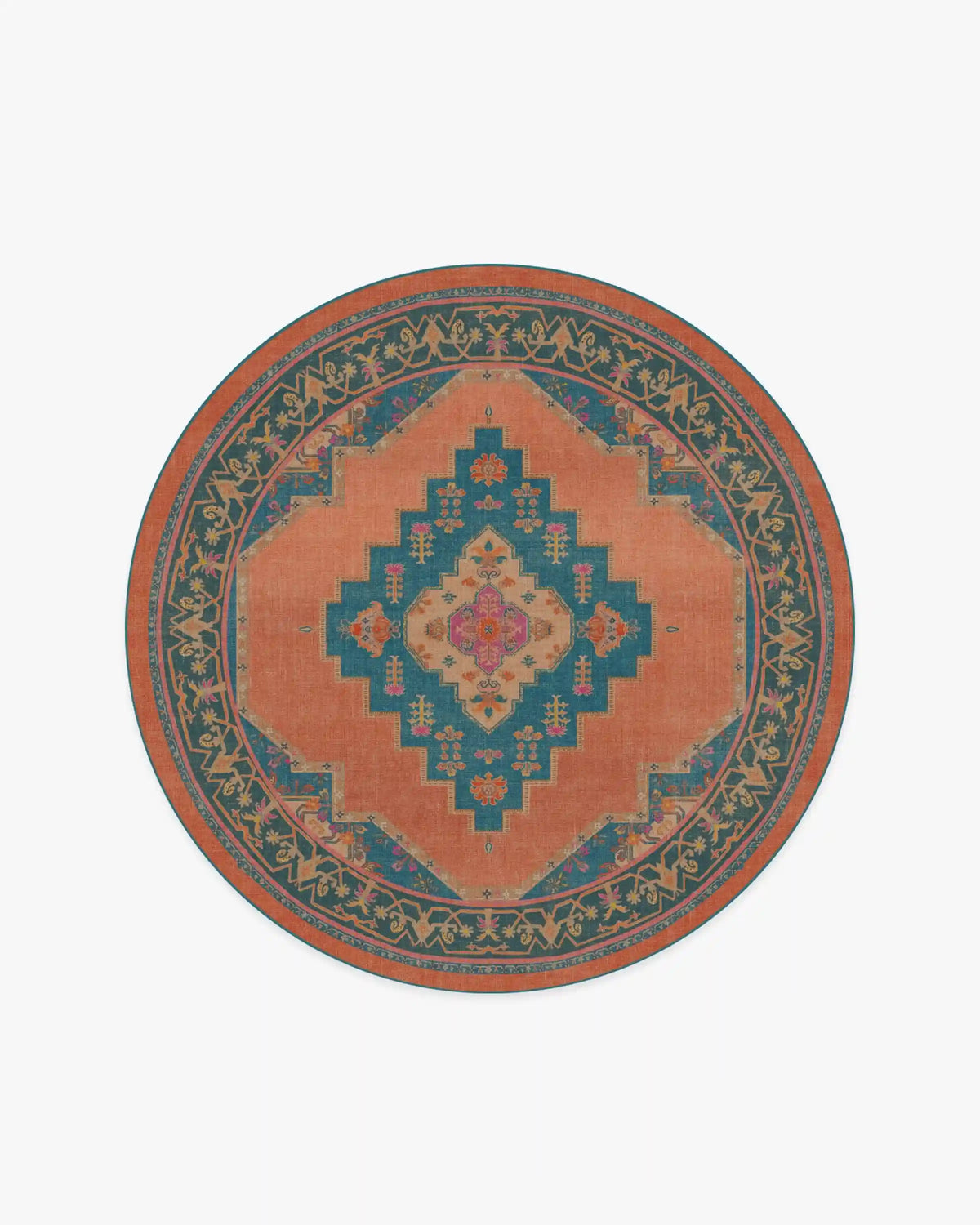 Sunset Bazaar Tropic Coral Rug by Matthew Williamson