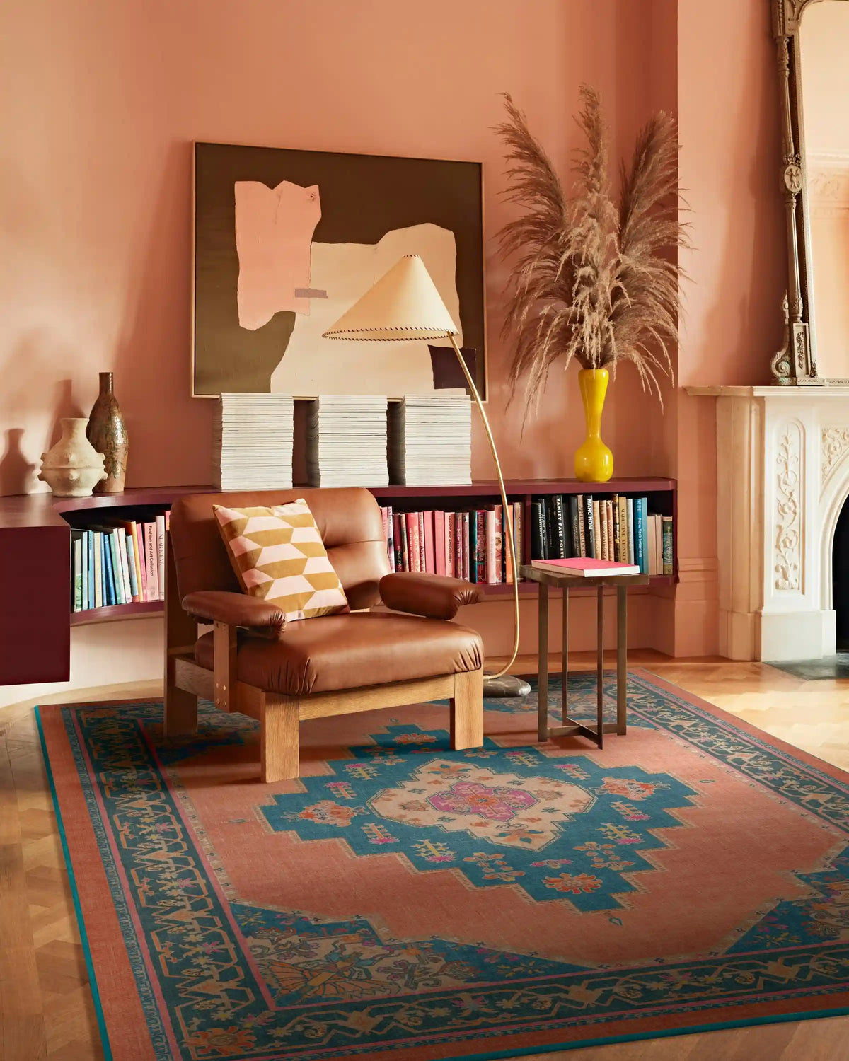 Sunset Bazaar Tropic Coral Rug by Matthew Williamson