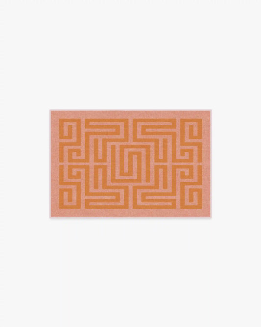Maze Pink & Orange Rug