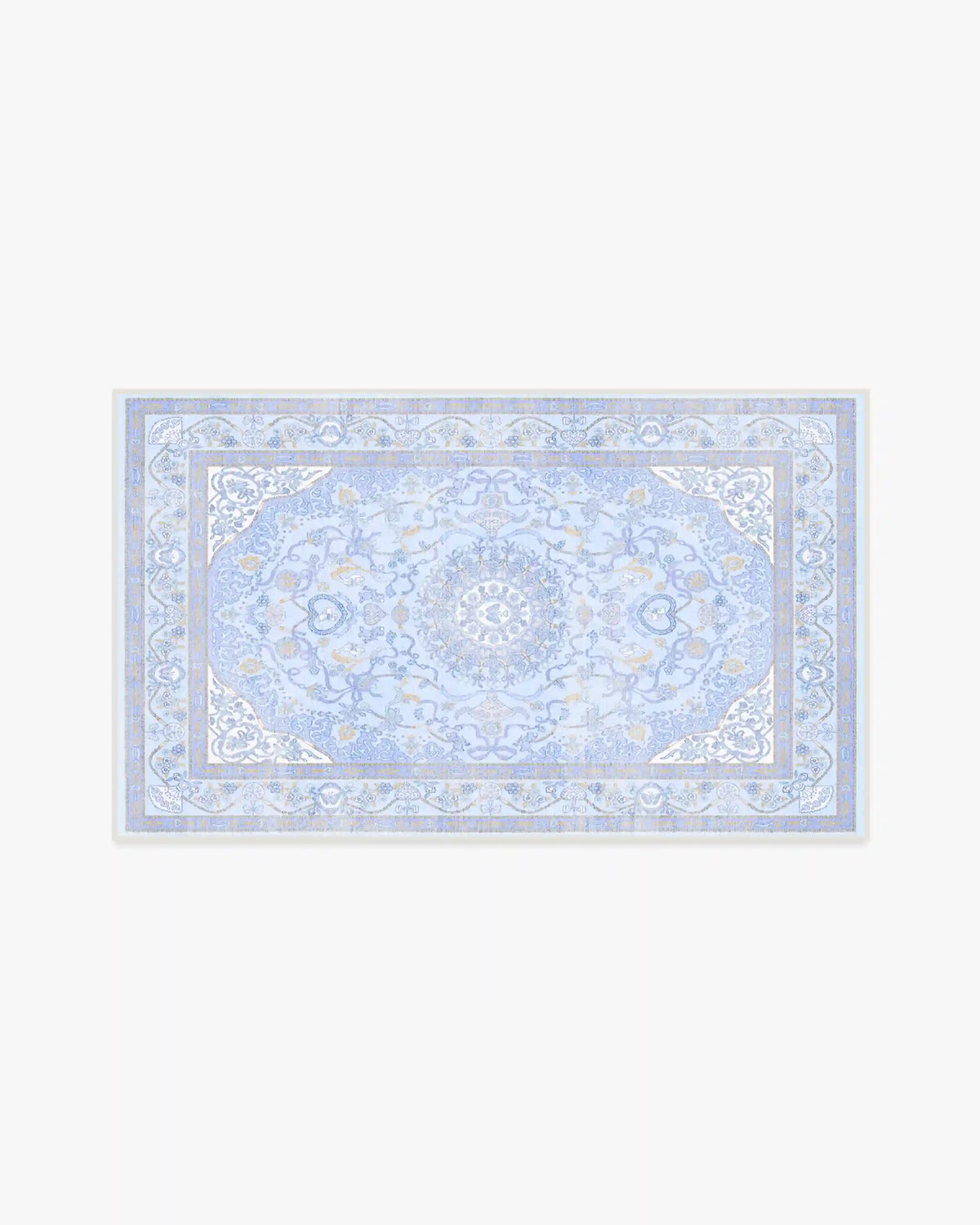 Mazzy Ornamental Blue Rug by Humberto Leon
