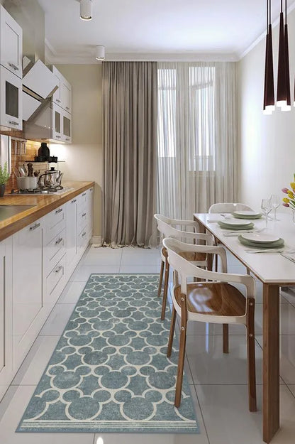 Mickey Trellis Slate Rug
