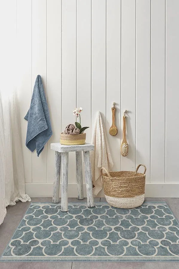 Mickey Trellis Slate Rug