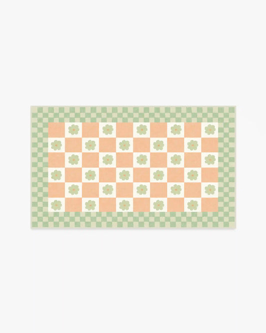 Mini Daisy Checkerboard Rug
