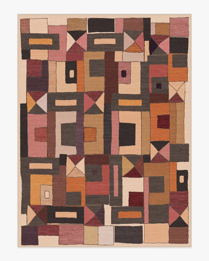 Modra Warm Brown Rug by Jungalow