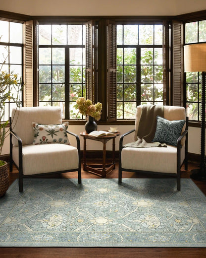 Montreal Dusty Blue Rug by Morris & Co.