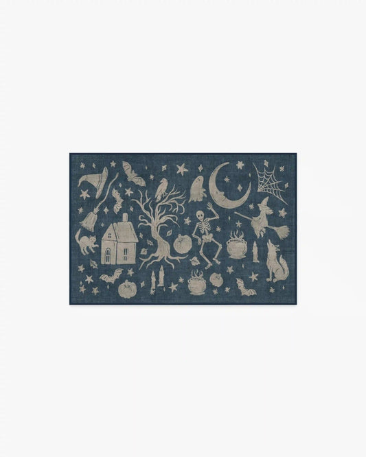 Moonlit Creatures Navy Rug