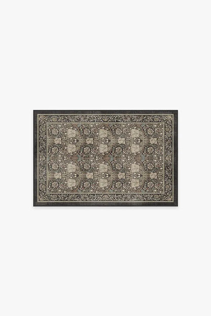Honeysuckle & Tulip Dark Wood Rug by Morris & Co.