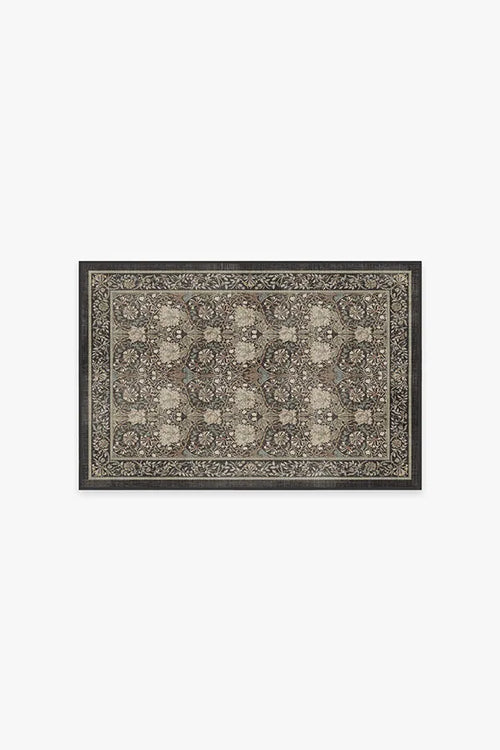 Honeysuckle & Tulip Dark Wood Rug by Morris & Co.