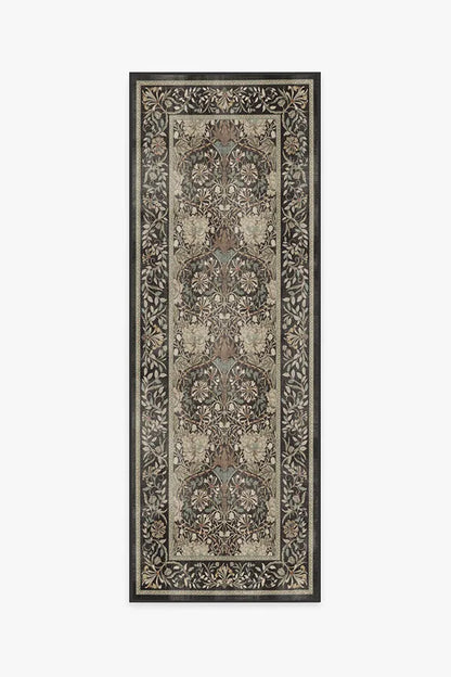 Honeysuckle & Tulip Dark Wood Rug by Morris & Co.