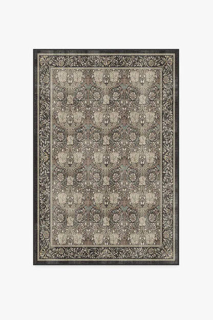Honeysuckle & Tulip Dark Wood Rug by Morris & Co.