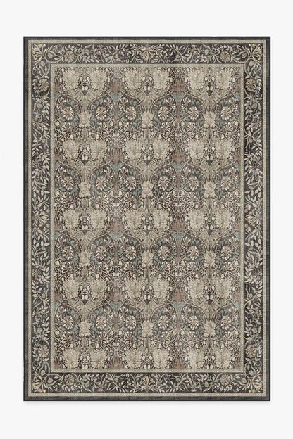Honeysuckle & Tulip Dark Wood Rug by Morris & Co.
