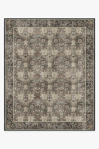 Honeysuckle & Tulip Dark Wood Rug by Morris & Co.