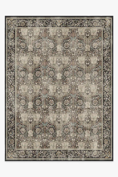 Honeysuckle & Tulip Dark Wood Rug by Morris & Co.