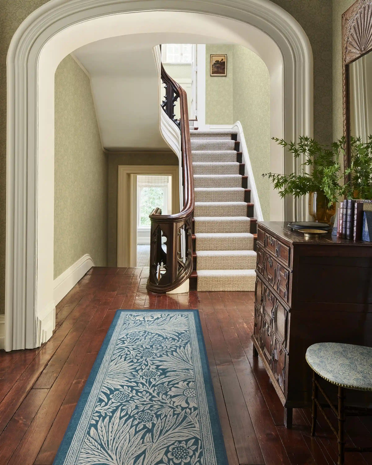 Marigold Blue Rug by Morris & Co.