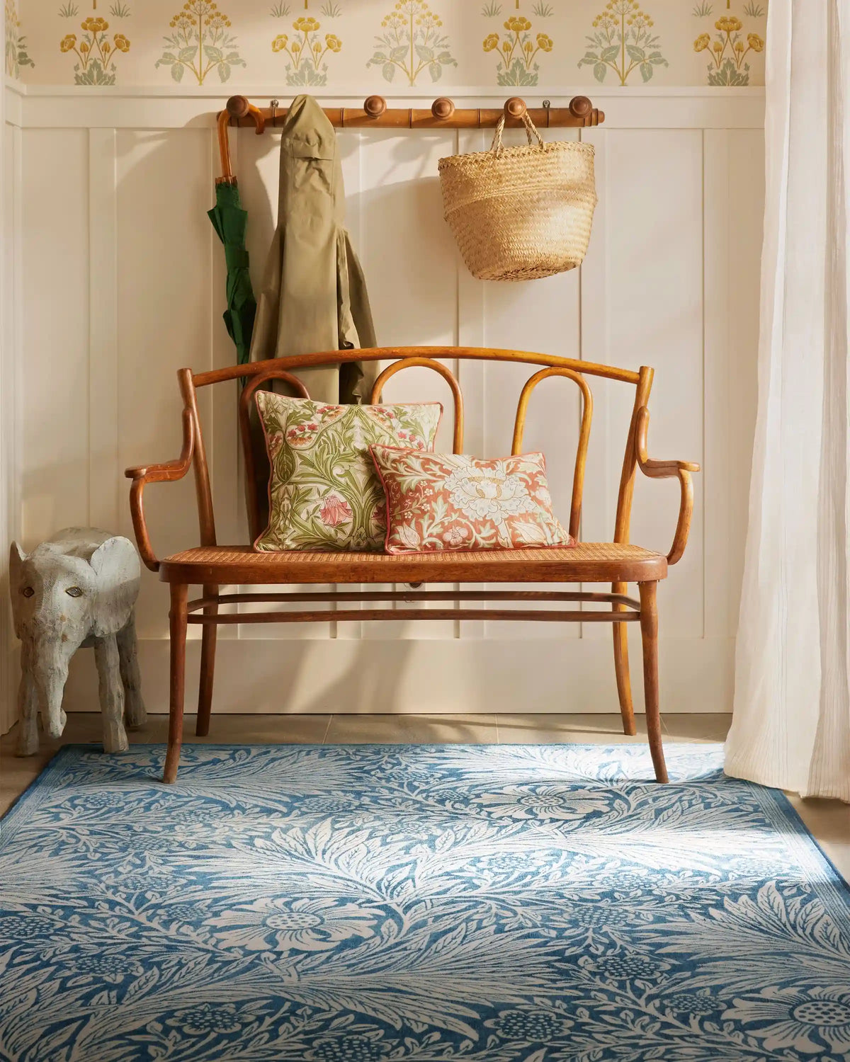 Marigold Blue Rug by Morris & Co.