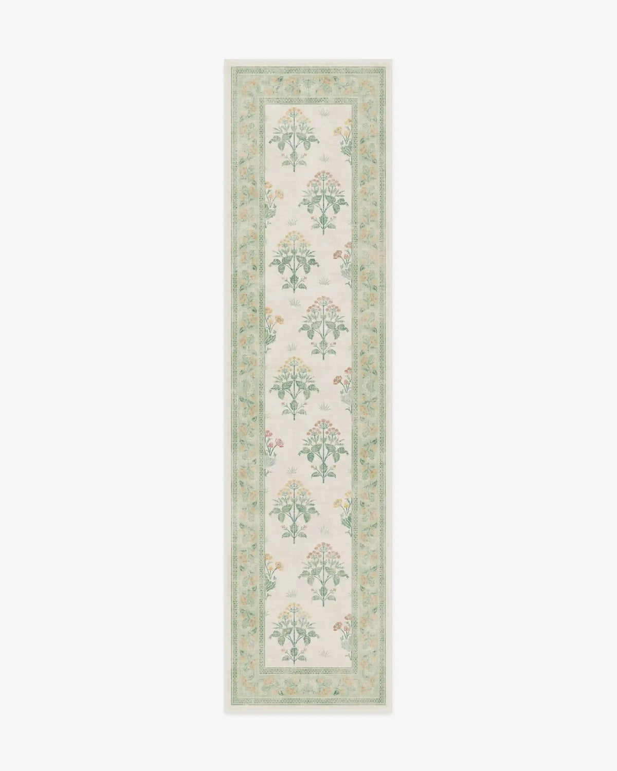Meadow Sweet Ivory & Green Rug by Morris & Co.