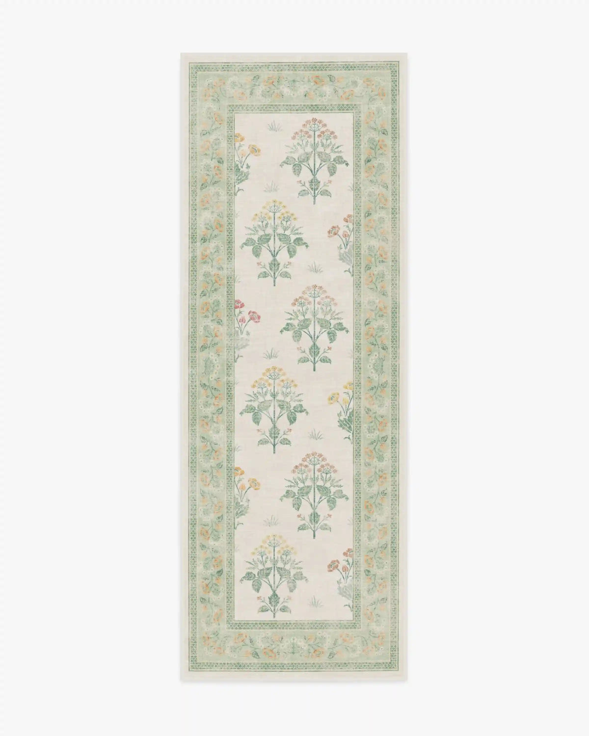 Meadow Sweet Ivory & Green Rug by Morris & Co.
