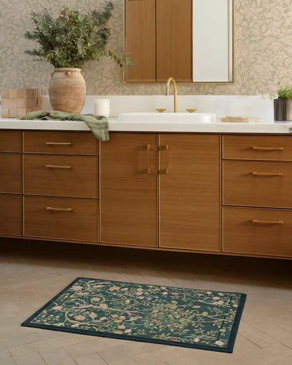 Melsetter Teal Green Rug by Morris & Co.