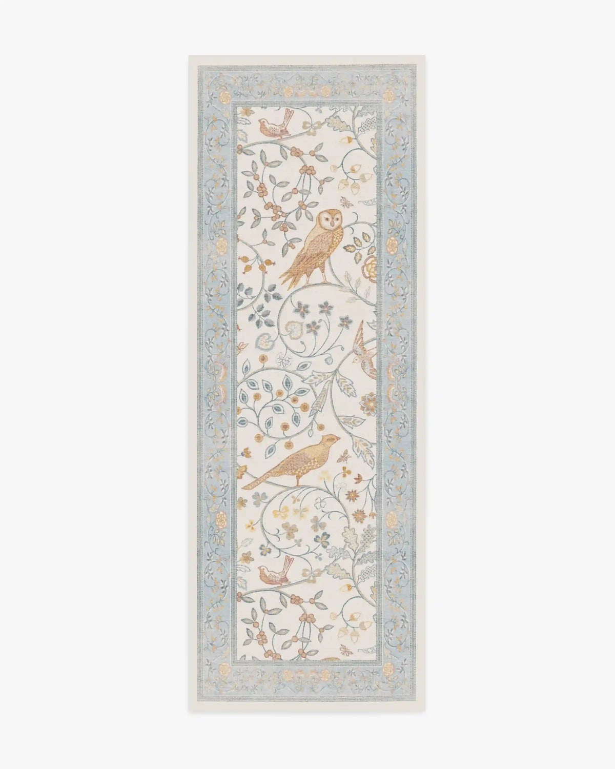 Newill Ivory & Blue Rug by Morris & Co.