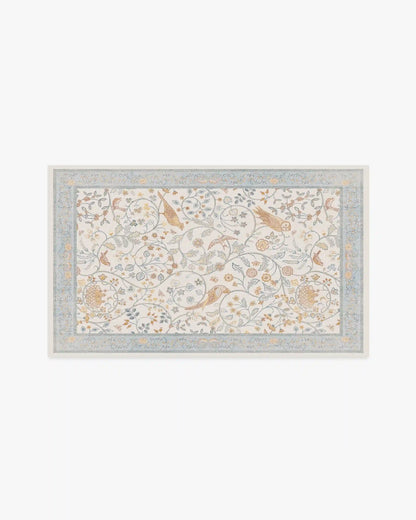 Newill Ivory & Blue Rug by Morris & Co.