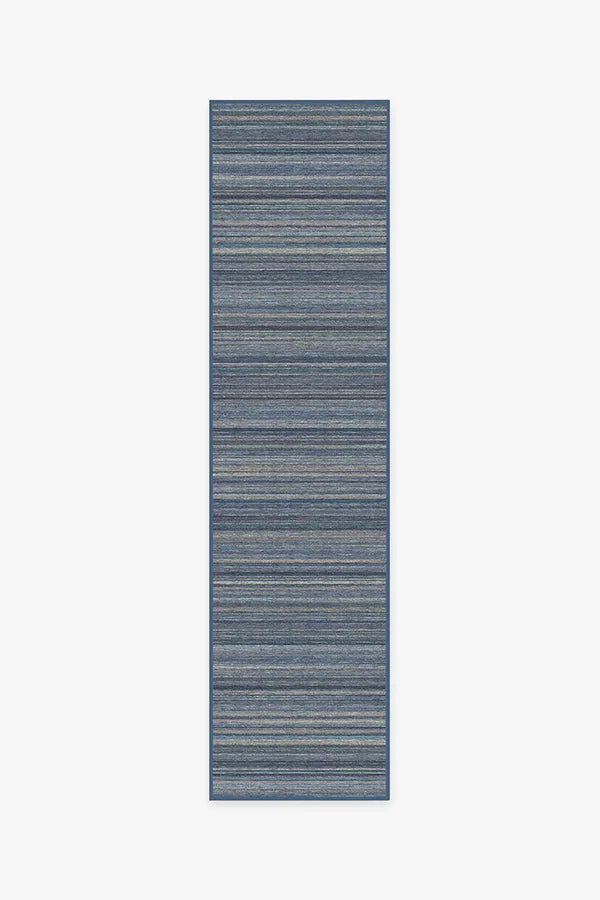 Multi Stripe Blue Rug