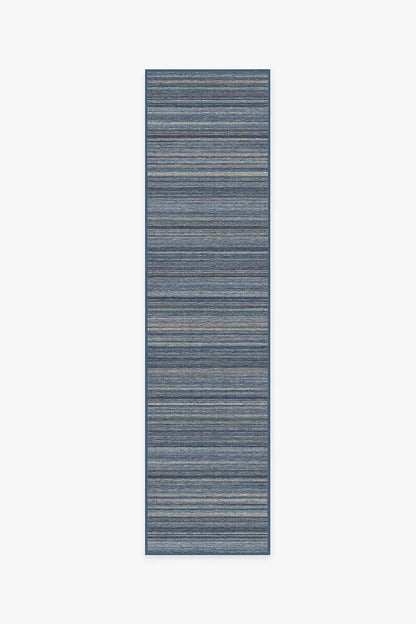 Multi Stripe Blue Rug