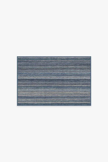 Multi Stripe Blue Rug