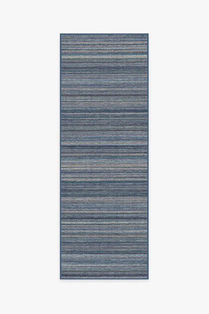 Multi Stripe Blue Rug