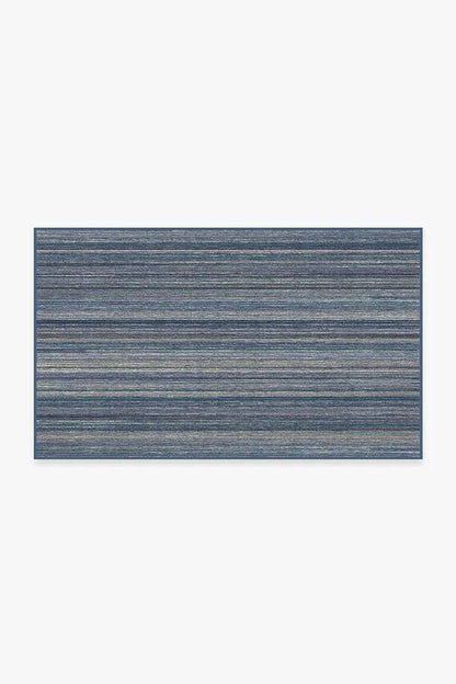 Multi Stripe Blue Rug