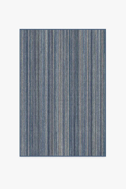 Multi Stripe Blue Rug