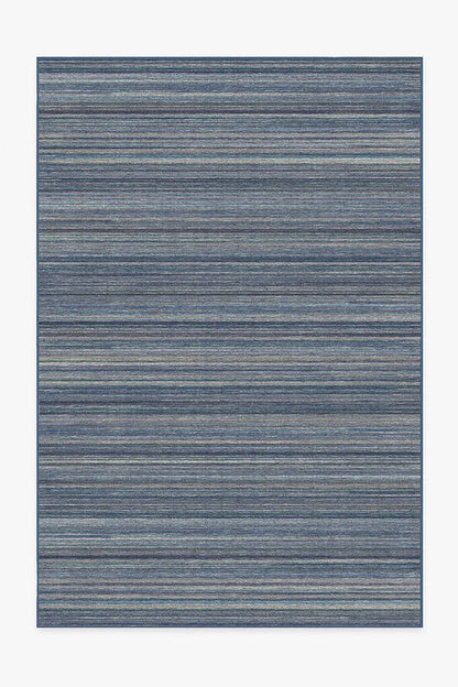 Multi Stripe Blue Rug