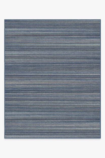 Multi Stripe Blue Rug