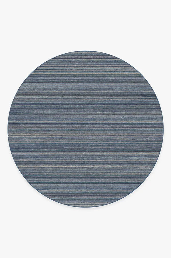 Multi Stripe Blue Rug
