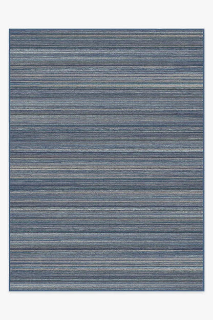 Multi Stripe Blue Rug