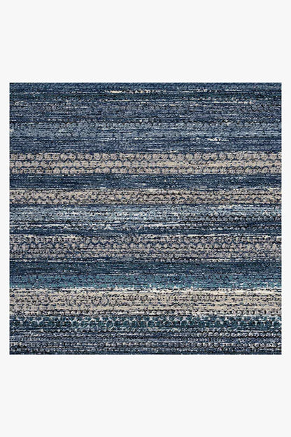 Multi Stripe Blue Rug
